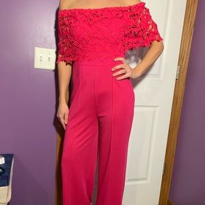 Hot Pink Romper